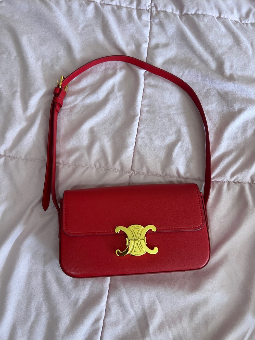 Red Gold Small Shoulder Bag